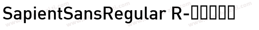 SapientSansRegular R字体转换